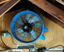 attic fan services with installed attic ventilation fan system in Columbia, SC